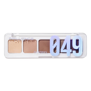 Палетка теней для век Influence Beauty Color algorithm 5 оттенков тон 02 Желтый, бежевый, коричневый, коричневый, черный - 1