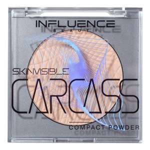 Пудра для лица Influence Beauty Skinvisible Carcass компактная легкая тон 02 Светло-бежевый 4.2 гр - 1