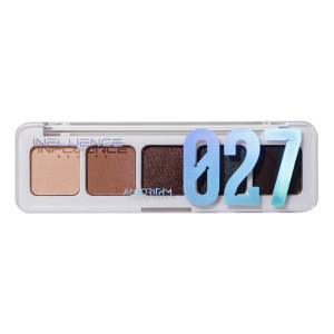 Палетка теней для век Influence Beauty Color algorithm 5 оттенков  тон 06 Бежевый, бежевый, золотой, зеленый, коричневый