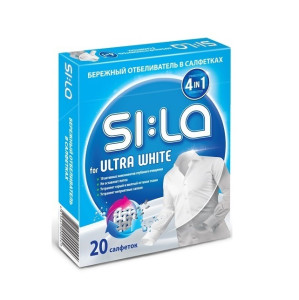 Салфетки для стирки SI:LA White отбеливающие 20 шт