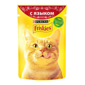 Корм для кошек Friskies Влажный корм с языком в подливе 85 гр
