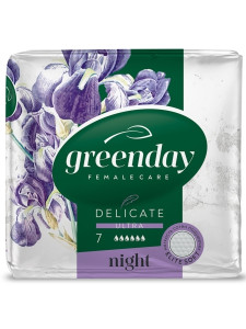 Прокладки гигиенические Green Day Delicate Ultra Night Dry 7 шт - 1