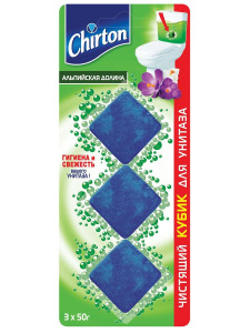 Таблетка для бачка унитаза Chirton Альпийская долина кубик 3*50 гр