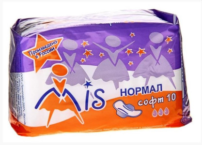 Прокладки гигиенические Mis Normal Soft 3 капли 10 шт