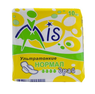 Прокладки гигиенические Mis Normal Dry ультратонкие 4 капли 10 шт