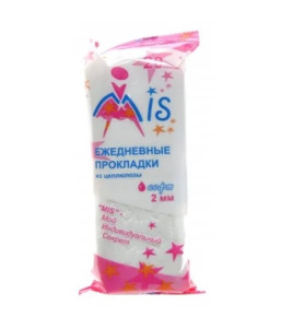Прокладки ежедневные Mis Soft из целлюлозы в мягкой упаковке 20 шт
