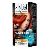 Крем-краска для волос Stylist Color Pro стойкая без аммиака тон 5.46 Медно-рыжий 115 мл