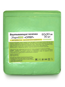Пеленки впитывающие Элара супер 60*90 5 шт
