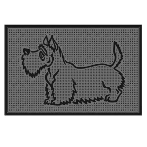 Коврик придверный резиновый PIN-MAT БМ 40х60см Скотч-терьер 1/25