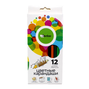 Карандаши цветные Darlens Калейдоскоп 12 цветов
