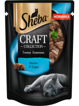 Корм для кошек Sheba Craft Collection Ломтики в соусе лосось 75 гр