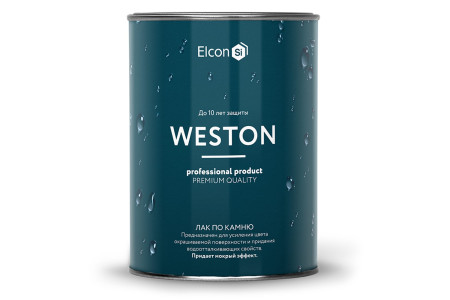 Лак по камню Elcon Weston с мокрым эффектом 0.9 л