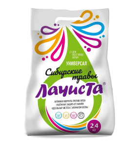 Стиральный порошок La CHISTA  универсальный Сибирские травы  2.4 кг