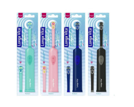 Зубная щетка электрическая Longa Vita зубная щетка для взрослых, ротационная + сменная насадка в комплекте