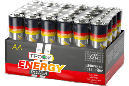 Батарейка Трофи ENERGY POWER АА LR6-24 Alkaline 24 шт