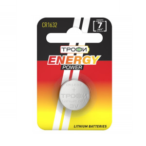 Батарейка Трофи ENERGY POWER CR1632-1BL Lithium 1 шт