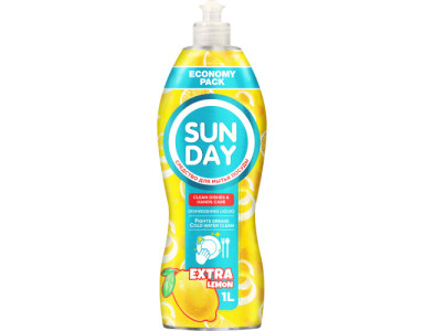 Средство для мытья посуды Sunday Экстра Лимон 1 л