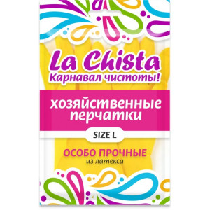 Перчатки резиновые LА CHISTA р-р L