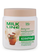 Iris "Milk Line" Бальзам-конд.д/волос "Кефирный" очищающий д/норм.и жир. вол, 500мл (3922)
