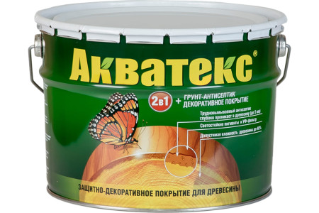 Покрытие защитно-декоративное 10л АКВАТЕКС дуб 1/1