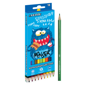 Карандаши цветные deVENTE Monster 18 цветов