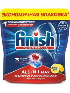 CALGONIT Finish Таблетки д/ПММ ЛимонAll in 1 75 шт