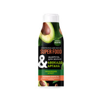 Шампунь для волос Фитокосметик Super food  авокадо и аргана укрепление и рост 250 мл