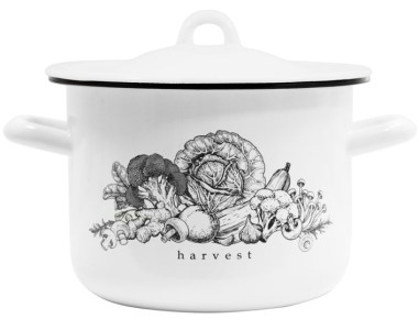 Кастрюля 1,7л цил. "Harvest" Р-16081Бч/4Бл (8)