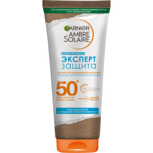 Солнцезащитное молочко Garnier Ambre Solaire Эксперт Защита гипоаллергенный водостойкий SPF 50+ 200 мл - 1