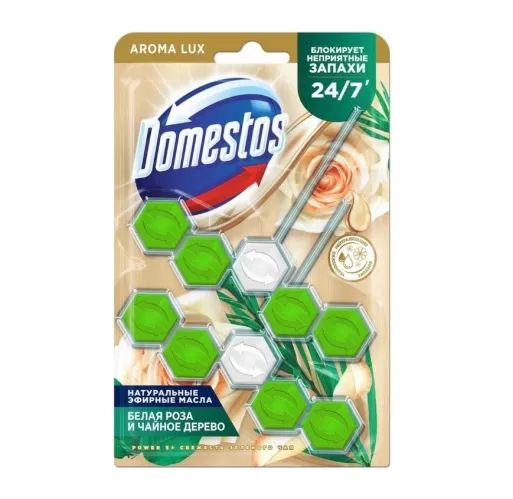 Туалетный блок Domestos Power 5 Свежесть зеленого чая 2 х 50 гр – 1