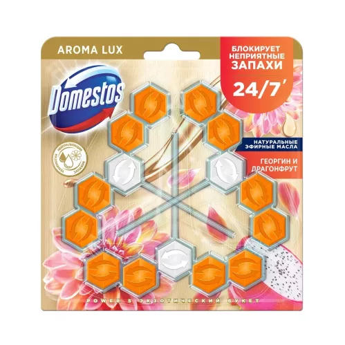 Блок д/очищения унитаза Domestos 3х50г Экзотический букет – 1