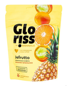 Жеват. конфеты Gloriss Jefrutto Ананас-Апельсин 35