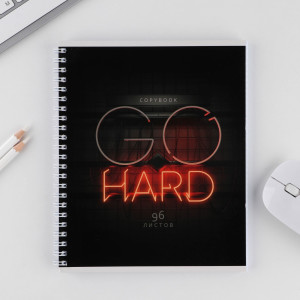 Тетрадь ArtFox GO HARD клетка А5 96 л