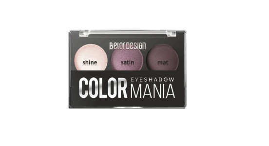 Палетка теней для век Belor Design Smart girl color mania тон 37 лиловый закат 5 гр
