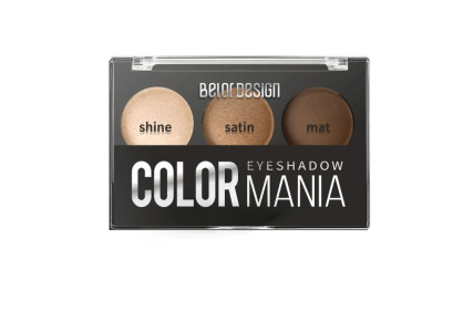 Палетка теней для век Belor Design Smart girl color mania тон 32 песочный 5 гр
