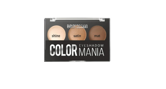 Палетка теней для век Belor Design Smart girl color mania тон 36 коричневый 5 гр
