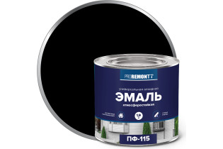 Эмаль ПФ-115 PROREMONTT черный  1,9кг Л-С (3)