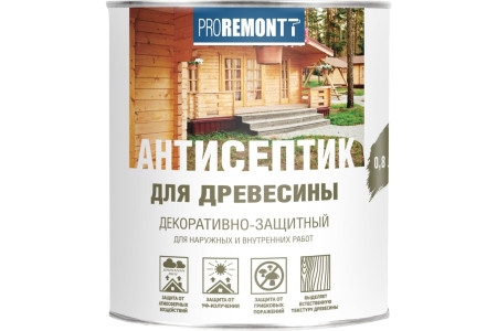 Антисептик деревозащитное средство PROREMONTT махагон 0,8л Л-С (6)