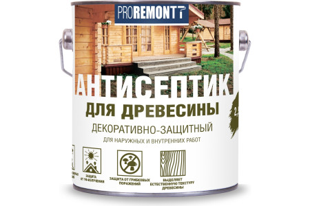 Антисептик деревозащитное средство PROREMONTT орегон 2,5л Л-С (4)