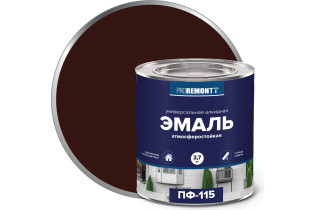 Эмаль ПФ-115 PROREMONTT шоколадно-коричневый 2,7кг Л-С (3)