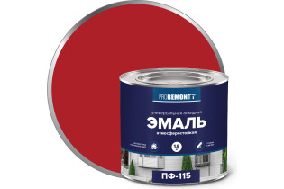 Эмаль ПФ-115 PROREMONTT красный 1,9кг Л-С (3)
