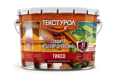 Покрытие защитно-декоративное ТЕКСТУРОЛ Тиксо бесцветный 10л Л-С (1) - 1