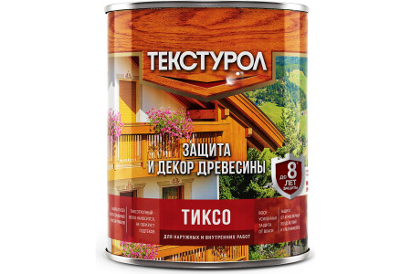 Покрытие защитно-декоративное ТЕКСТУРОЛ Тиксо сосна  1л Л-С (6) - 1