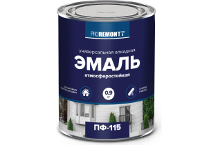 Эмаль ПФ-115 Proremontt белый матовый 0.9 кг