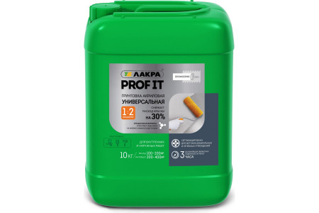 Грунтовка акриловая универсальная ЛАКРА PROF IT 10кг (1)