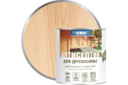 Антисептик деревозащитное средство PROREMONTT бесцветный 0,8л Л-С (6)