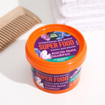 Маска для волос Фитокосметик Super food масло льна и шафран укрепляющая 100 мл