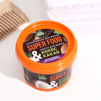 Маска для волос Фитокосметик Super food кокос и какао интенсивное восстановление 100 мл