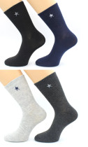 Носки Hobby Line мужские спортивные резинка темно-серые Звезда размер 39-44
