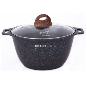 Кастрюля 3,0л Granit Ultra ст/кр а/п blue
